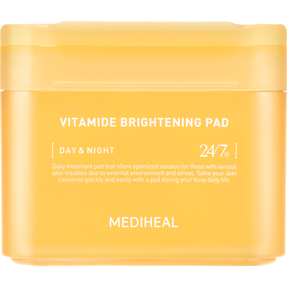 Dischete tonice iluminatoare Vitamide Brightening Pad, 100 bucati, Mediheal