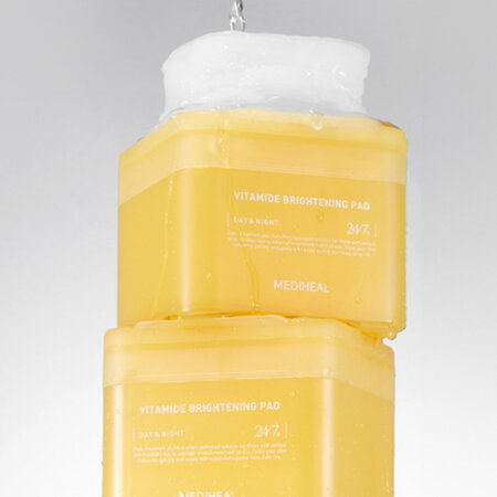 Dischete tonice iluminatoare Vitamide Brightening Pad, 100 bucati, Mediheal 709100