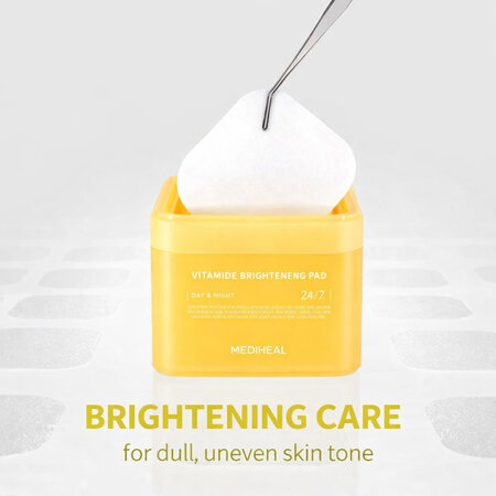 Dischete tonice iluminatoare Vitamide Brightening Pad, 100 bucati, Mediheal 709099
