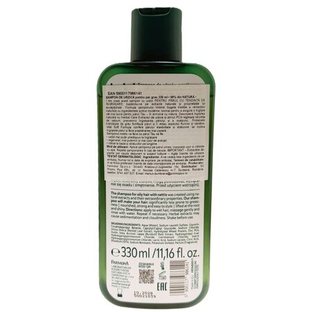 Sampon cu extract de Urzica pentru par gras Herbal Care, 330 ml, Farmona 709144