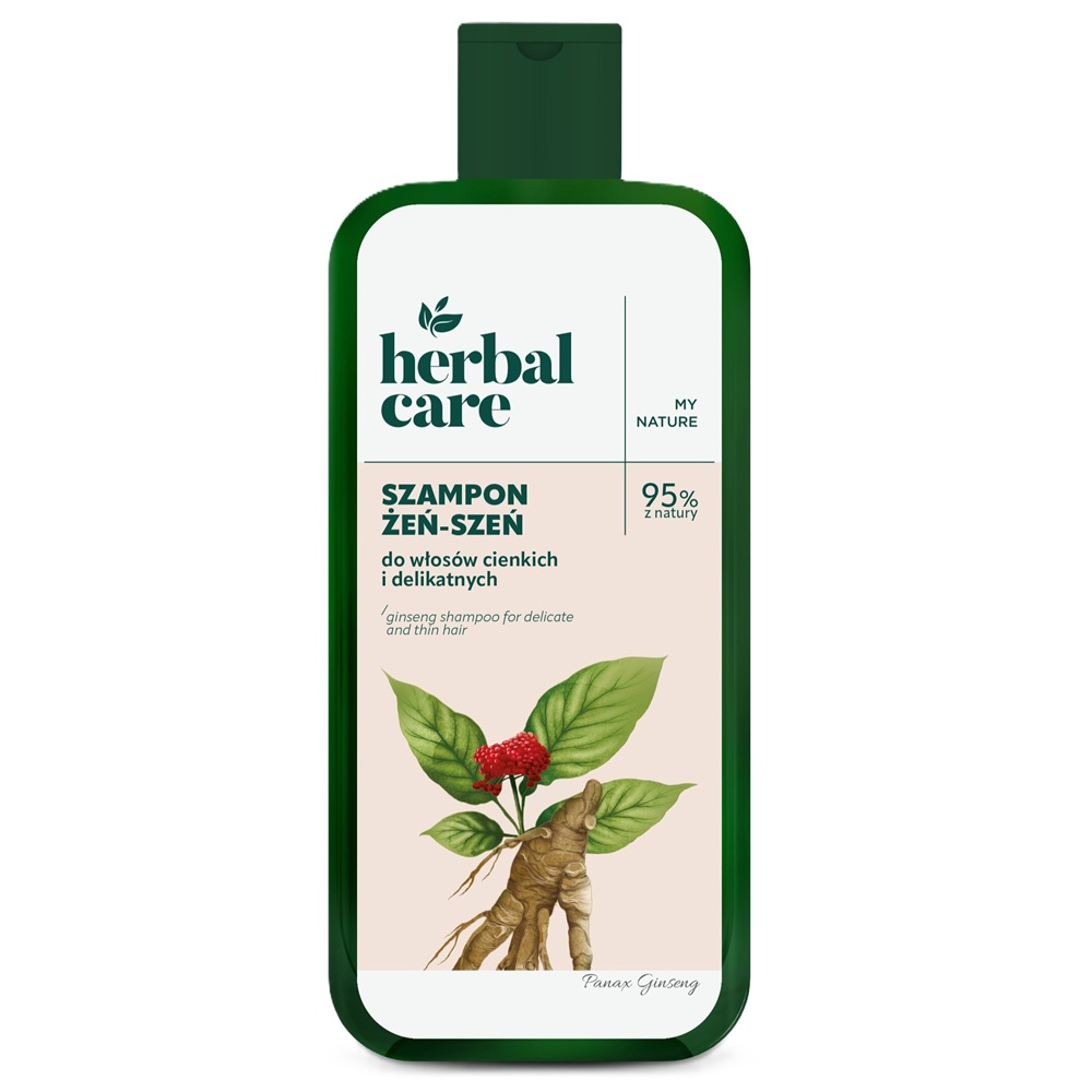 Sampon cu extract de Ginseng pentru par fin si subtire Herbal Care, 330 ml, Farmona