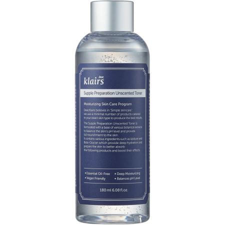 Toner facial hidratant fara parfum Supple Preparation, 180 ml, Klairs