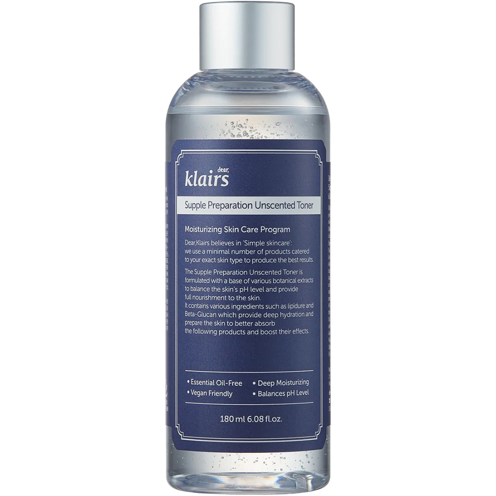 Toner facial hidratant fara parfum Supple Preparation, 180 ml, Klairs