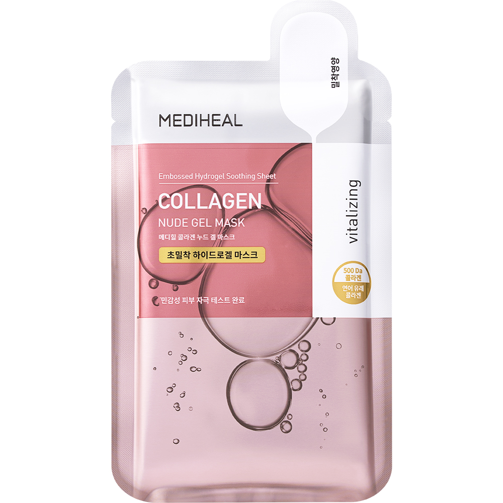 Masca din hidrogel pentru elasticitate si fermitate Collagen Nude Gel Mask, 30 g, Mediheal