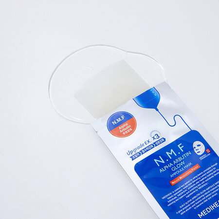 Masca tip servetel iluminatoare, Alpha Arbutin Glow Ampoule Sheet Mask, 27 ml, Mediheal 709336