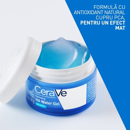Gel-crema cu acid hialuronic pentru hidratarea tenului HA Water Gel, 48 ml, CeraVe 709353