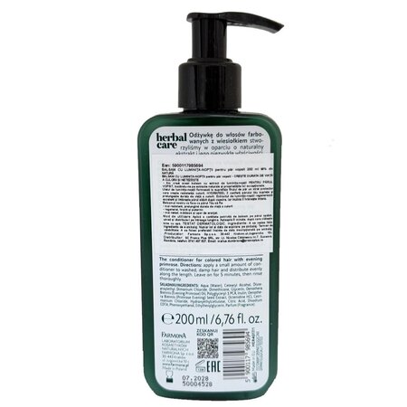 Balsam cu extract de Luminita Noptii pentru par vopsit Herbal Care, 200 ml, Farmona 709387