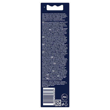 Rezerve periute de dinti electrica negru Cross Action, 4 bucati, Oral-B 709392