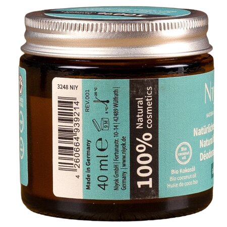 Deodorant si antiperspirant natural tip crema Aloha, 40 ml, Niyok 709624
