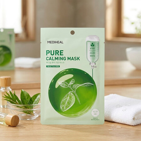 Masca tip servetel cu arbore de ceai, Pure Calming Sheet Mask, 20 ml, Mediheal 709471