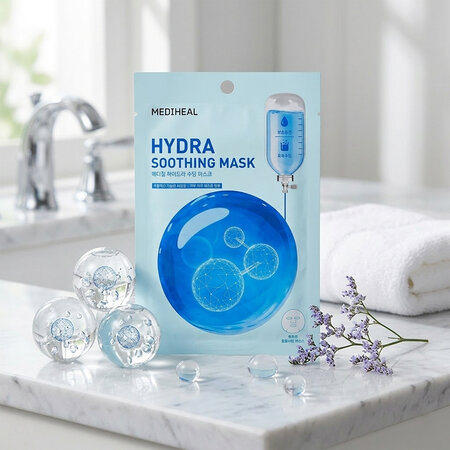 Masca tip servetel hidratanta, Hydra Soothing Sheet Mask, 20 ml, Mediheal 709496