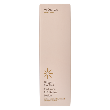 Lotiune exfolianta si iluminatoare cu ghimbir si 5% AHA Perfect Glow, 150 ml, Viorica 709521