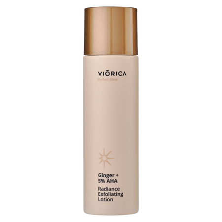 Lotiune exfolianta si iluminatoare cu ghimbir si 5% AHA Perfect Glow, 150 ml, Viorica