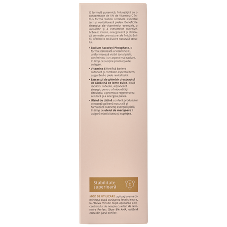Crema revitalizanta cu 5% vitamina C Perfect Glow, 50 ml, Viorica 709528
