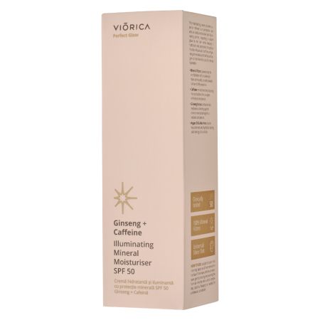 Crema hidratanta cu protectie minerala SPF 50 Perfect Glow, 50 ml, Viorica 709533