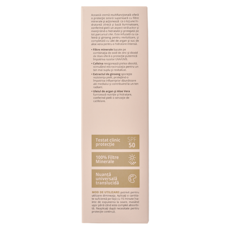 Crema hidratanta cu protectie minerala SPF 50 Perfect Glow, 50 ml, Viorica 709535