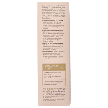 Concentrat de noapte cu 8% AHA Perfect Glow, 30 ml, Viorica 709540