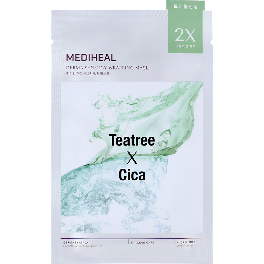Masca tip servetel, Derma Synergy Teatree X Cica, 25 ml, Mediheal