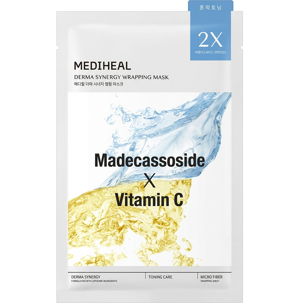 Masca tip servetel, Derma Synergy Madecassoside X Vitamin C, 25 ml, Mediheal