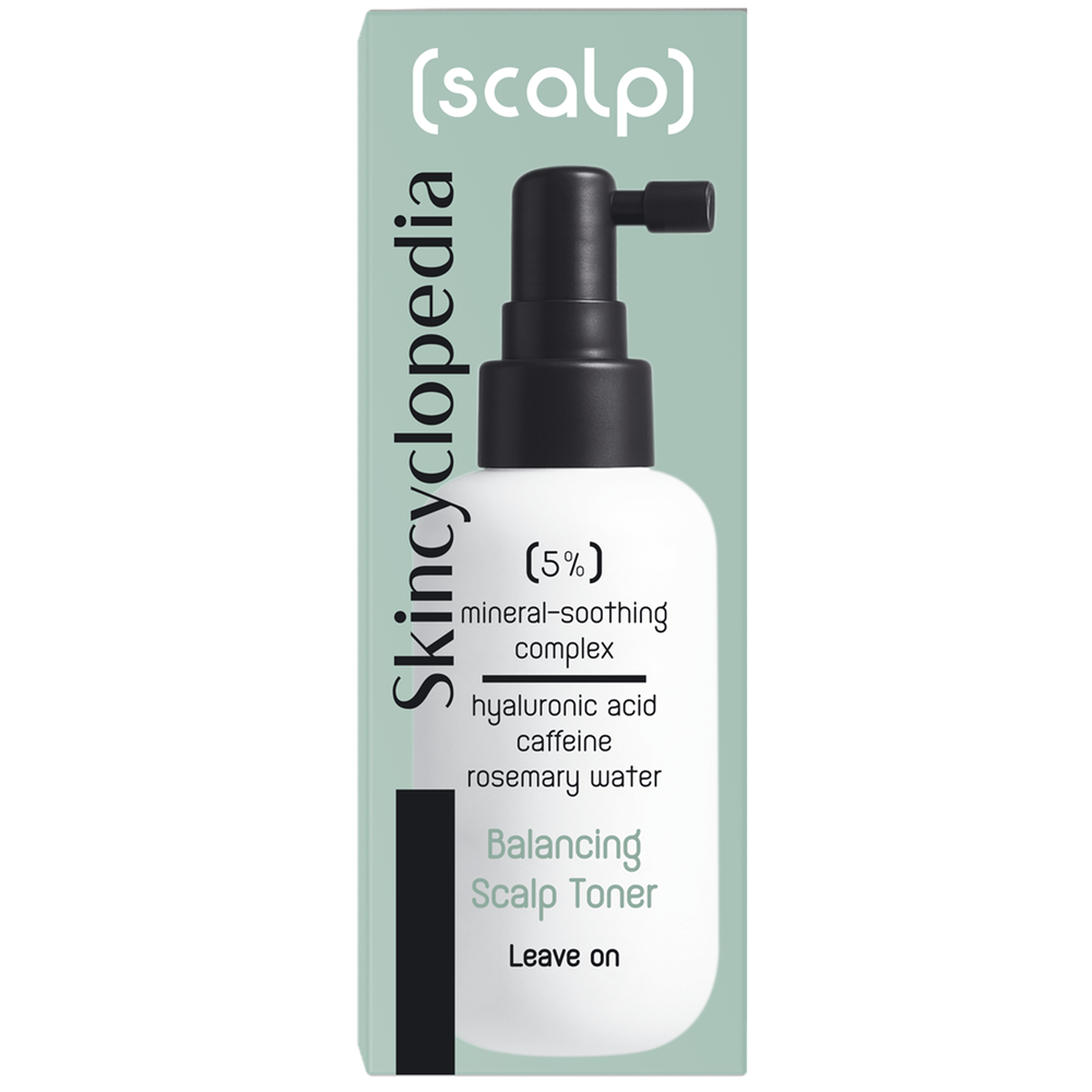 Toner pentru scalp cu acid hialuronic si cafeina Balancing Scalp Toner, 100 ml, Skincyclopedia
