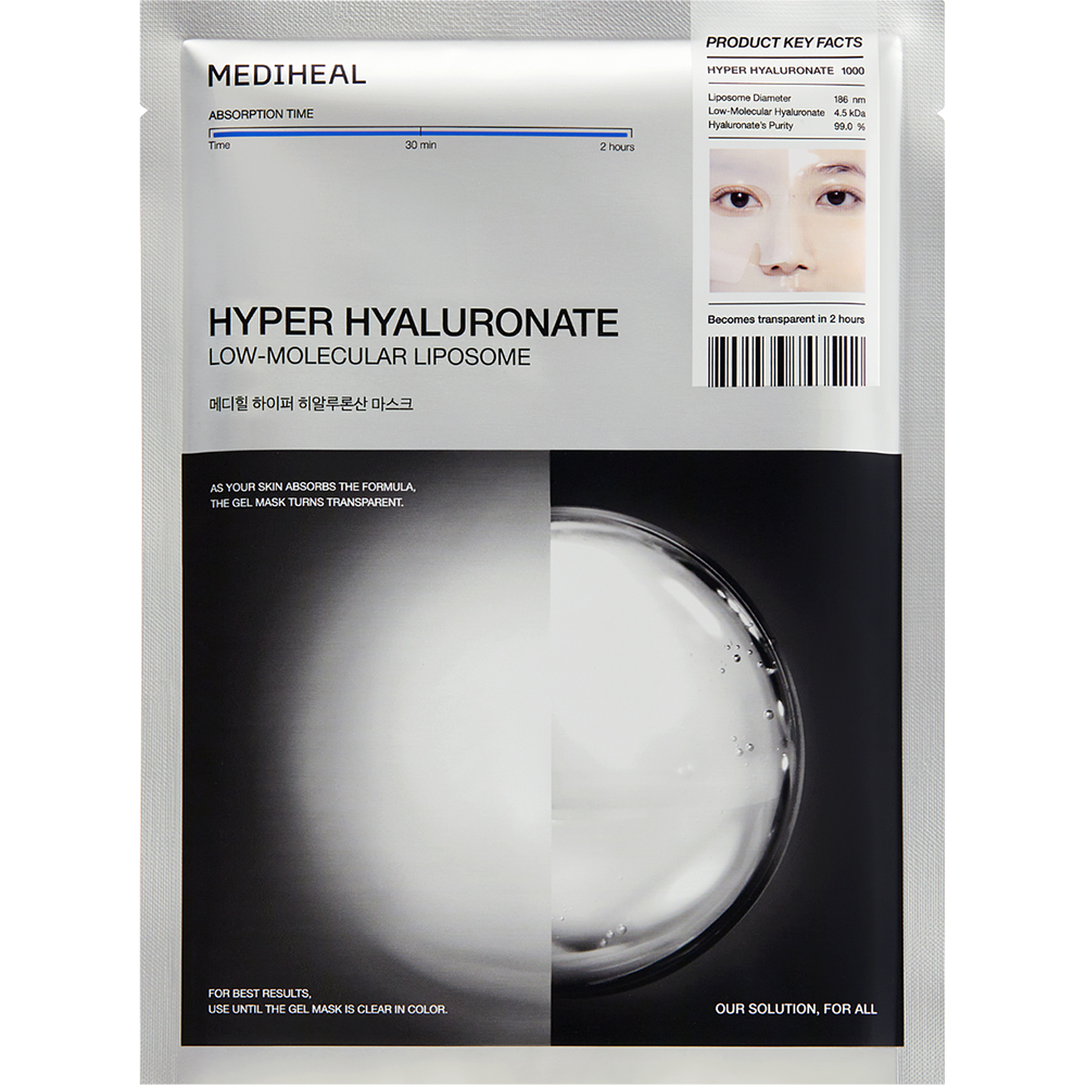 Masca din hidrogel, Hyper Hyaluronate Hydrogel Mask, 34 g, Mediheal