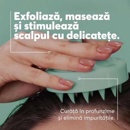 Perie pentru scalp cu peri flexibili din silicon, 1 bucata, Energie Fruit 709731