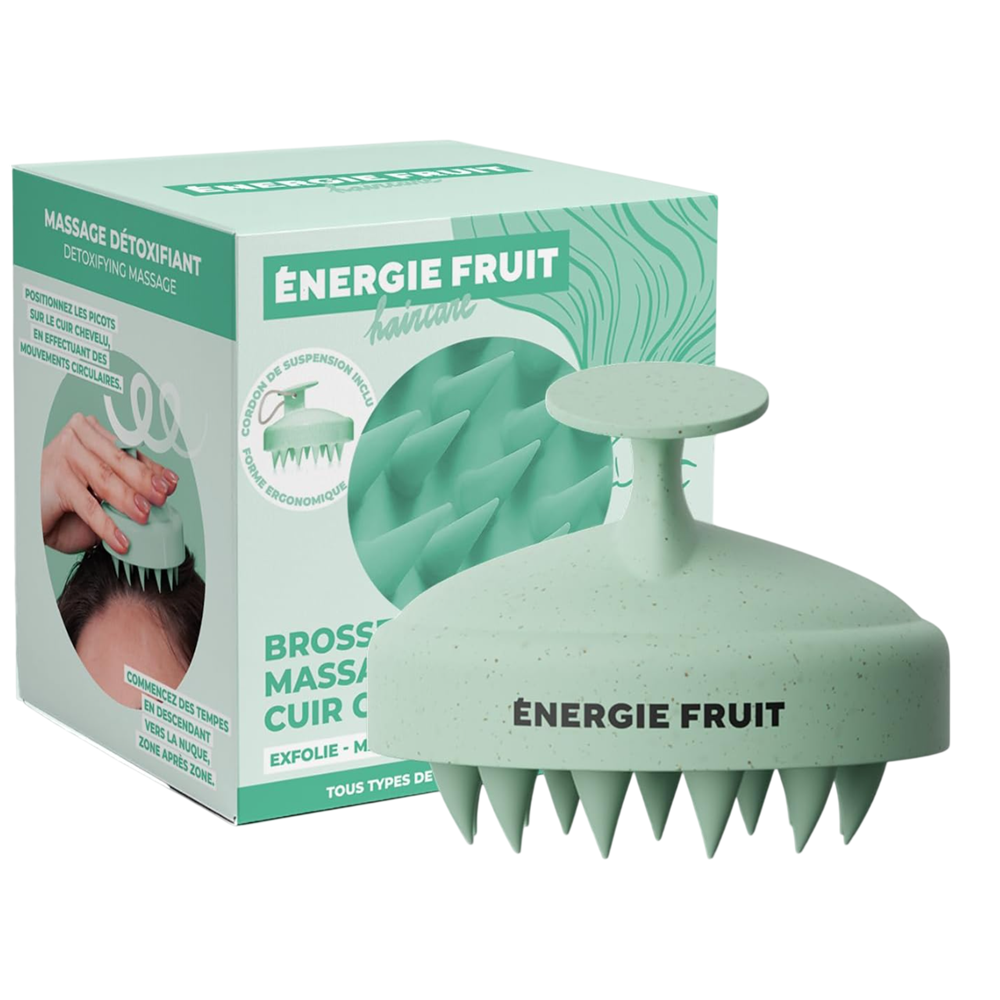 Perie pentru scalp cu peri flexibili din silicon, 1 bucata, Energie Fruit
