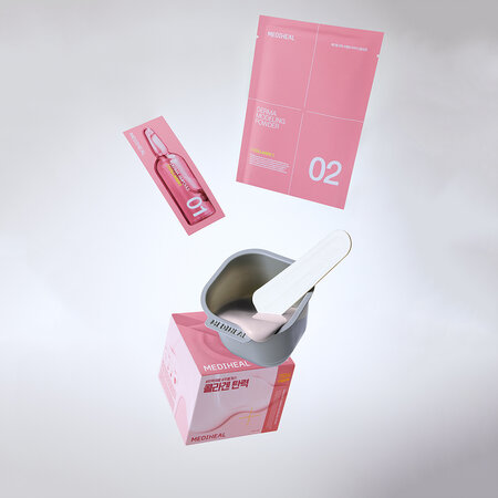 Masca faciala in doua etape, Collagen Firming Derma Modeling Pack, 28 gr + 2 ml, Mediheal 709823