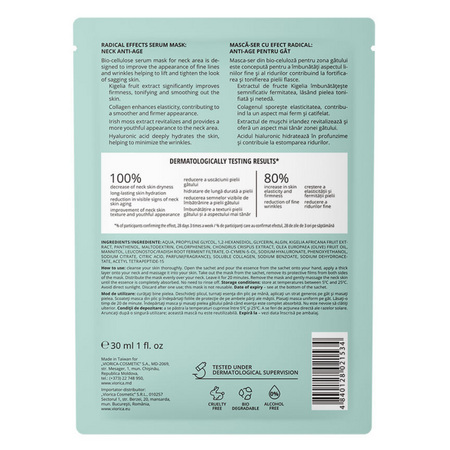 Masca-ser anti-age pentru gat Radical Effects, 30 ml, Viorica 709842