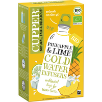 Ceai rece de fructe cu aroma de ananas si lamaie verde, 10 plicuri, Cupper