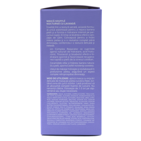 Masca souffle de noapte cu lavanda, 50 ml, Viorica 709902