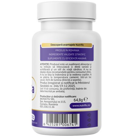 Calciu Citrat Malat, 90 capsule vegetale, Nutrific 709908