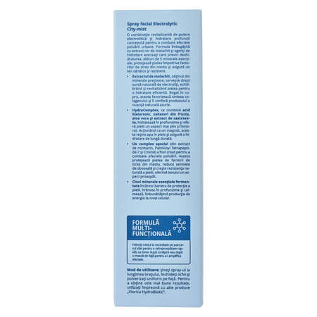 Spray hidratant pentru fata Electrolityc City Mist HydroBiotic, 125 ml, Viorica 709918