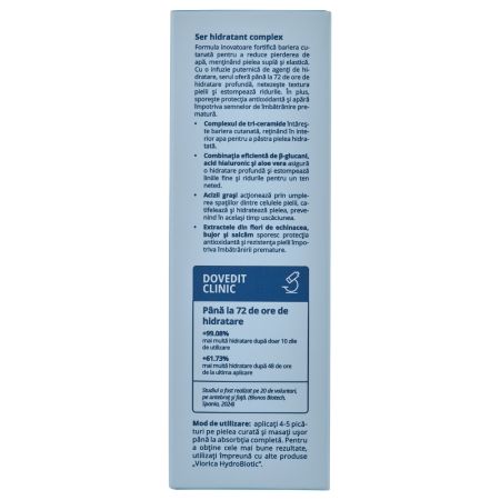 Ser hidratant complex HydroBiotic, 30 ml, Viorica 709928