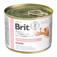 Hrana umeda cu somon pentru caini Hypoallergenic, 200 g, Brit