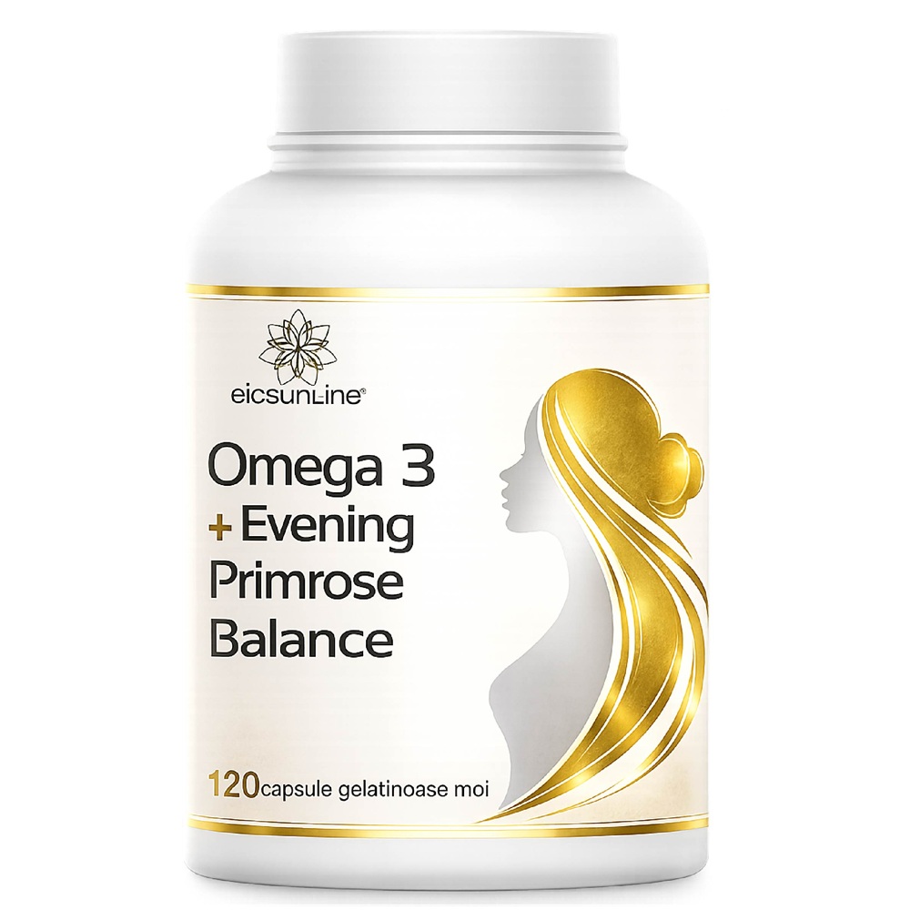 Omega 3 + Evening Primrose Balance, 120 capsule gelatinoase moi, BioSunLine