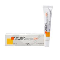 Gel cicatrizant pe baza de dimeticona cu factor de protectie SFP 30, 20 g, Vicutix