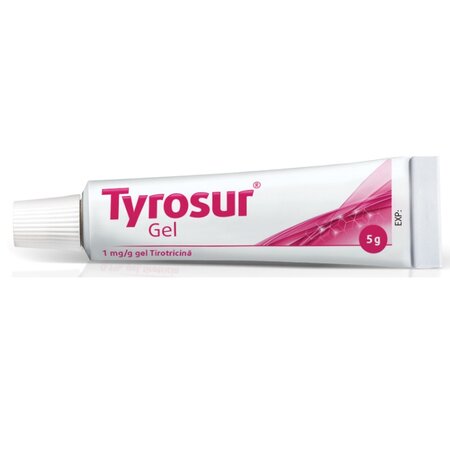 Gel cu antibiotic local, 1mg/g, 5 g, Tyrosur 710393