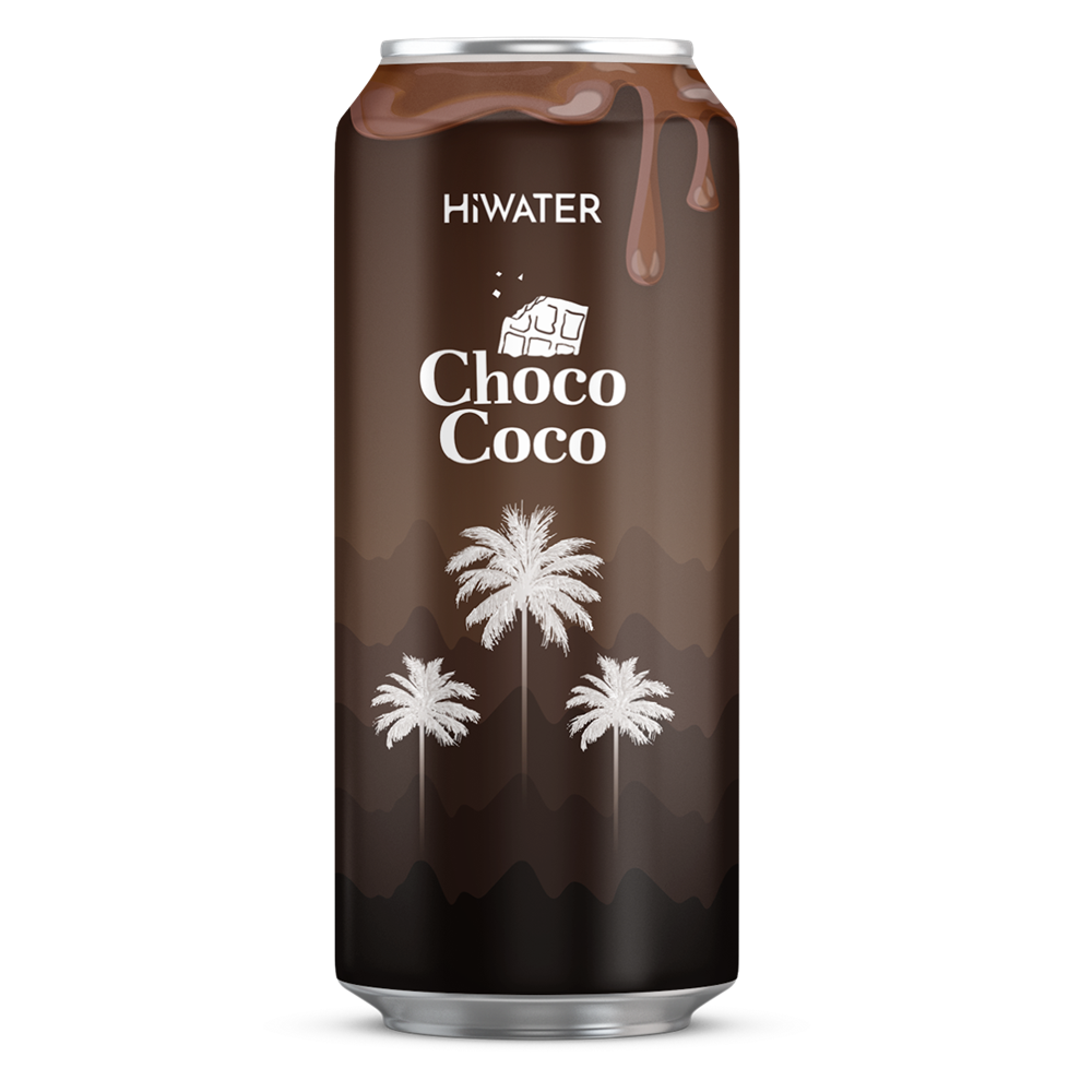 Apa naturala de cocos cu aroma de ciocolata Choco Coco, 320 ml, Hiwater