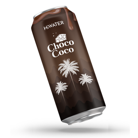 Apa naturala de cocos cu aroma de ciocolata Choco Coco, 320 ml, Hiwater 710396