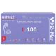 Manusi din nitril nepudrate de unica folosinta violet, marimea L, 100 bucati, Kid-Man 710809