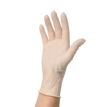 Manusi din latex de unica folosinta albe, marimea S, 100 bucati, Kid-Man 710888
