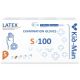 Manusi din latex de unica folosinta albe, marimea S, 100 bucati, Kid-Man 710886