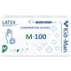Manusi din latex de unica folosinta albe, marimea M, 100 bucati, Kid-Man 710889