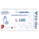Manusi din latex de unica folosinta albe, marimea L, 100 bucati, Kid-Man 710894