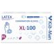 Manusi din latex de unica folosinta albe, marimea XL, 100 bucati, Kid-Man 710897