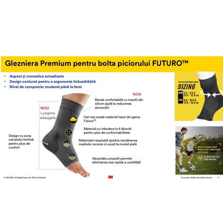 Glezniera de compresie Premium, Marimea S/M, 1 bucata, Futuro 711002