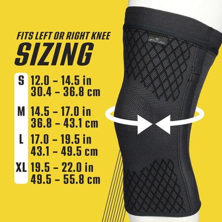 Genunchiera de compresie Premium cu stabilizator dual, Marimea L, 1 bucata, Futuro 711033
