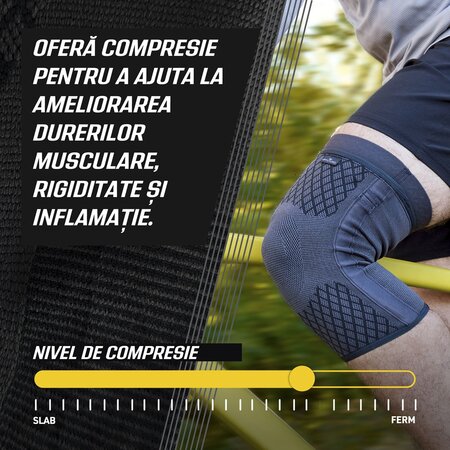 Genunchiera de compresie Premium cu stabilizator dual, Marimea L, 1 bucata, Futuro 711031