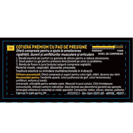Cotiera de compresie Premium cu pad de presiune, Marimea L/XL, 1 bucata, Futuro 711042